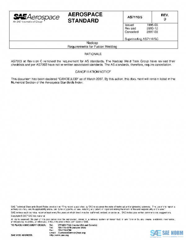 SAE AS7110/5D PDF