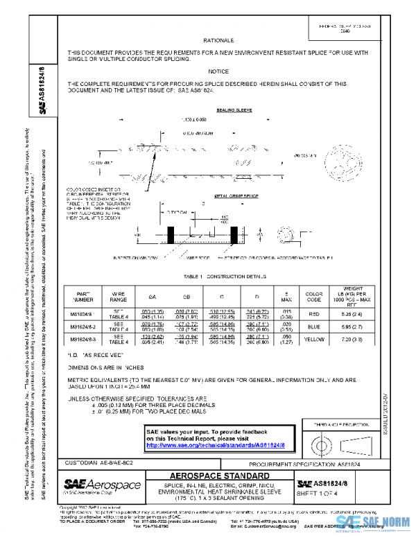 SAE AS81824/8 PDF SAE AS81824/8 PDF