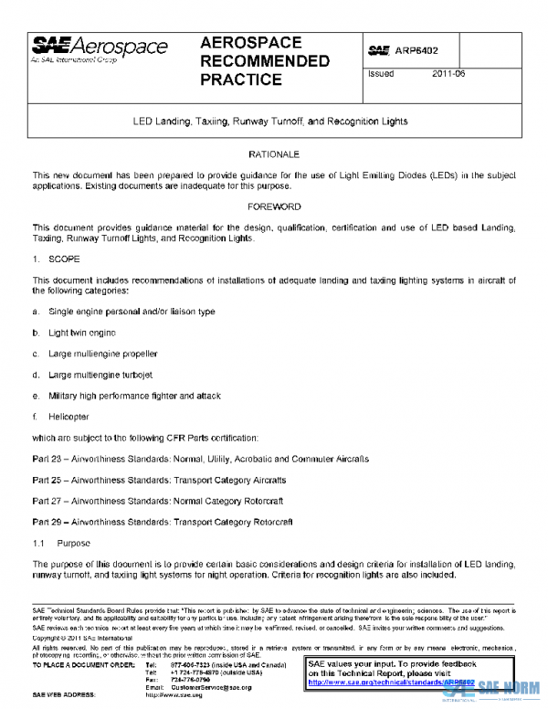 SAE ARP6402 PDF SAE ARP6402 PDF