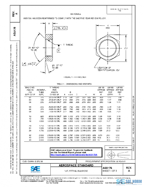 SAE AS5178A PDF