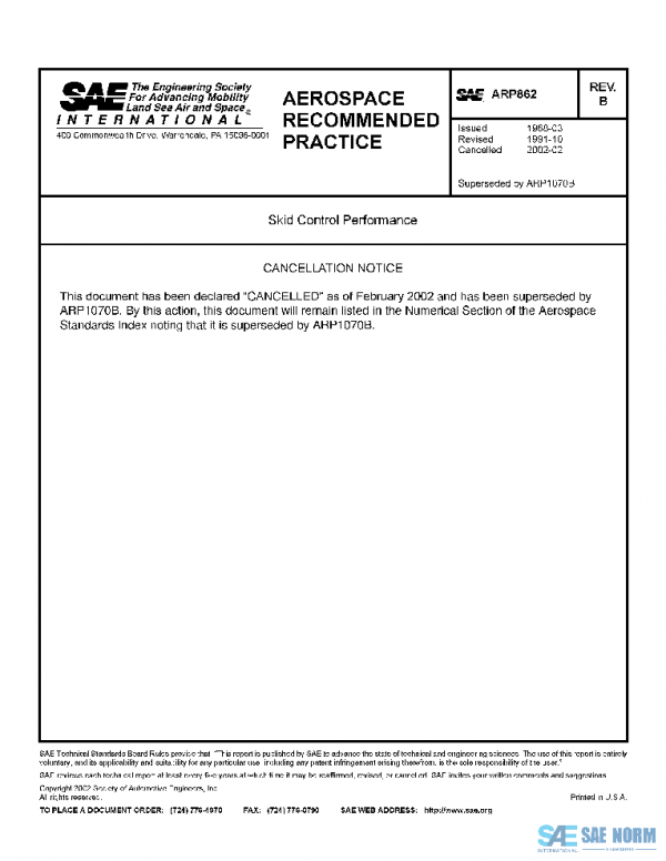 SAE ARP862B PDF