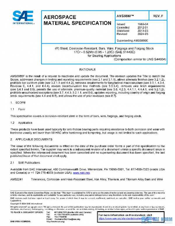 SAE AMS5880F PDF