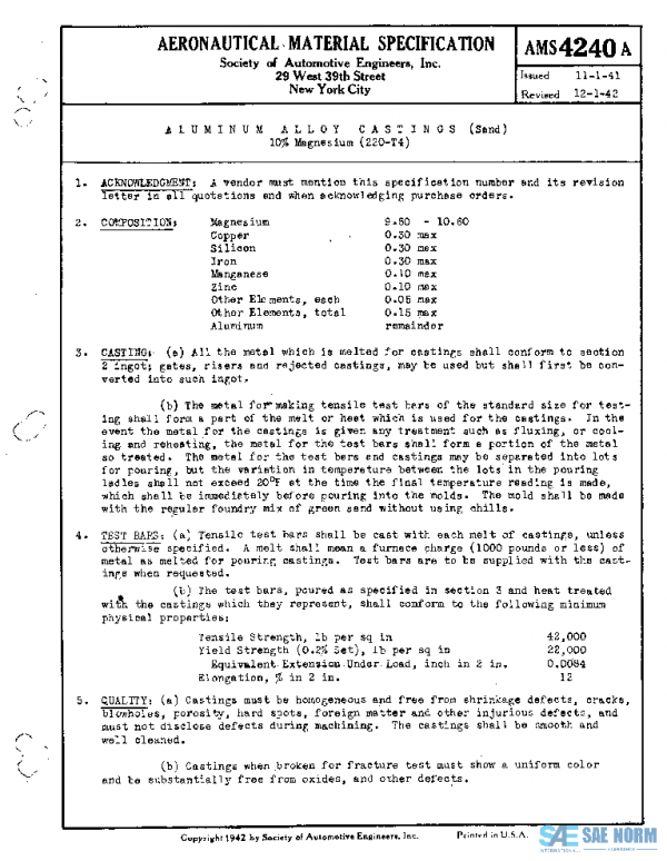 SAE AMS4240A PDF