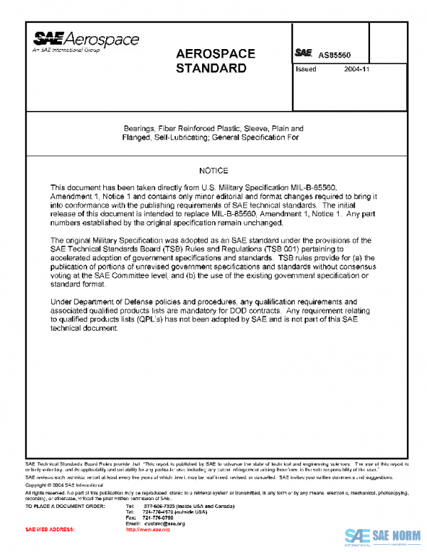 SAE AS85560 PDF