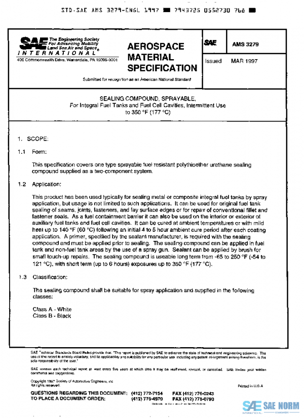 SAE AMS3279 PDF