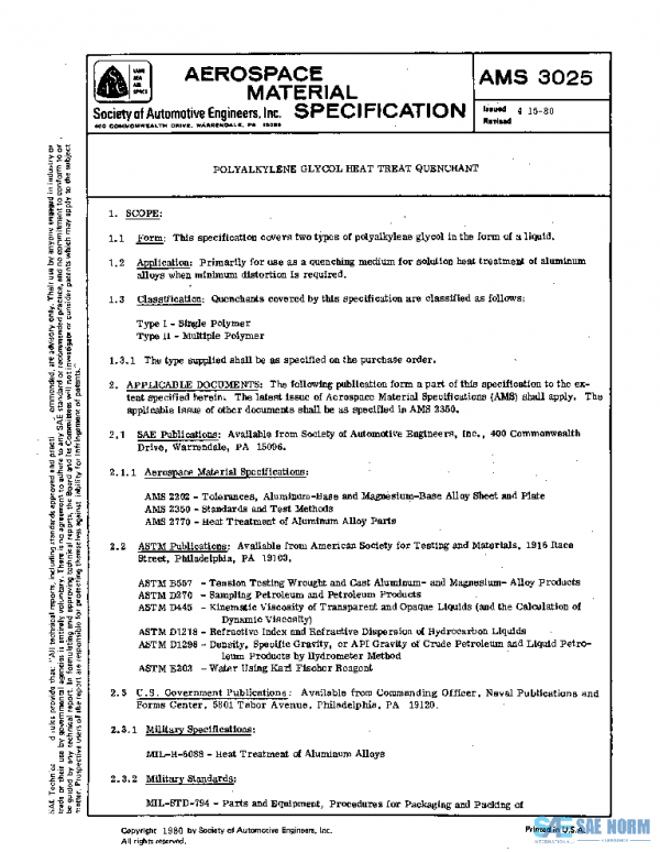 SAE AMS3025 PDF
