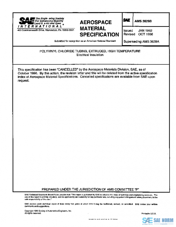SAE AMS3629B PDF SAE AMS3629B PDF