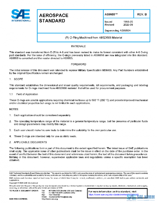 SAE AS9955B PDF SAE AS9955B PDF