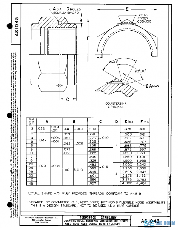SAE AS1043 PDF