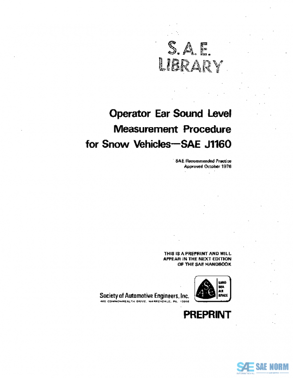 SAE J1160_197610 PDF
