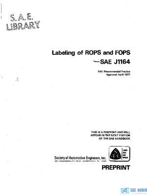 SAE J1164_197704 PDF