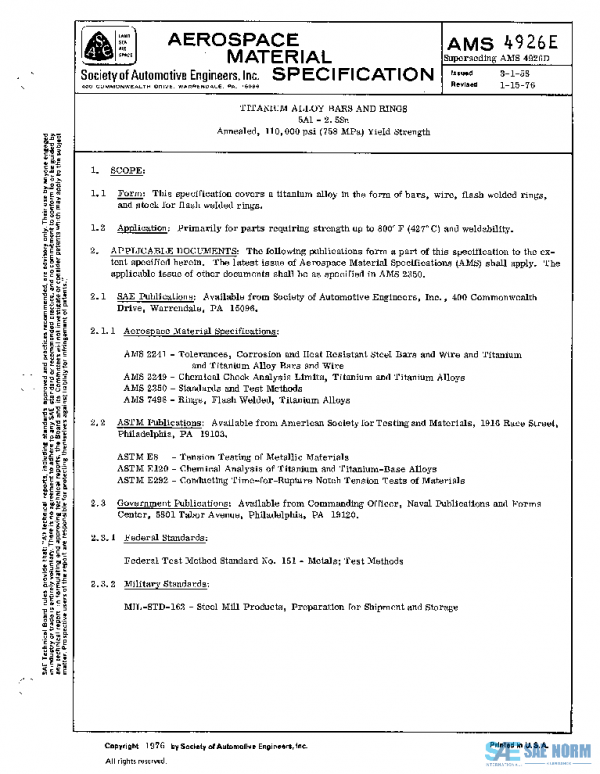 SAE AMS4926E PDF