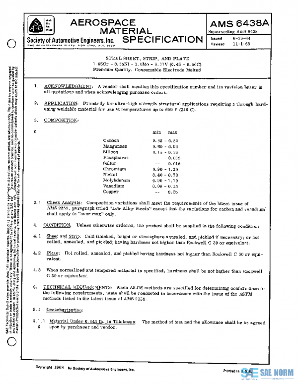 SAE AMS6438A PDF