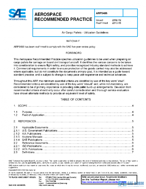 SAE ARP5486 PDF