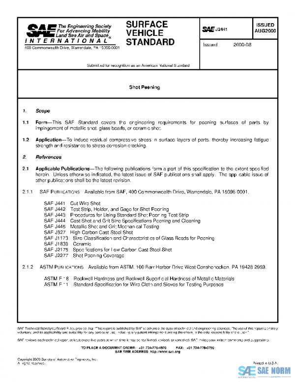SAE J2441_200008 PDF SAE J2441_200008 PDF