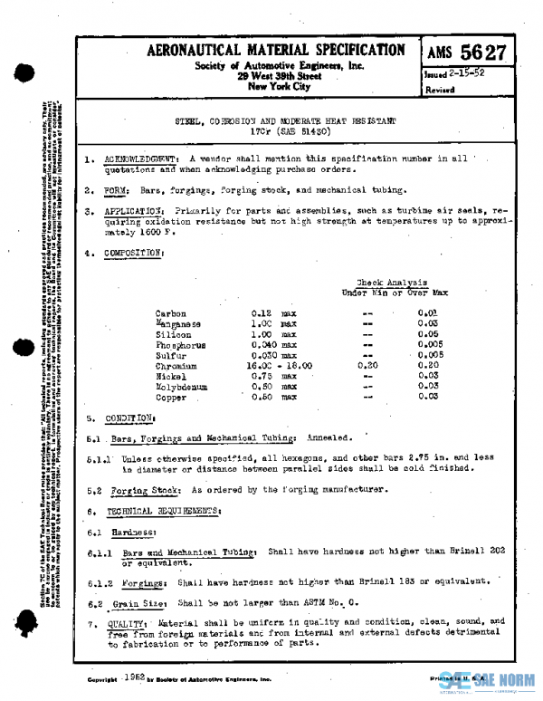 SAE AMS5627 PDF SAE AMS5627 PDF