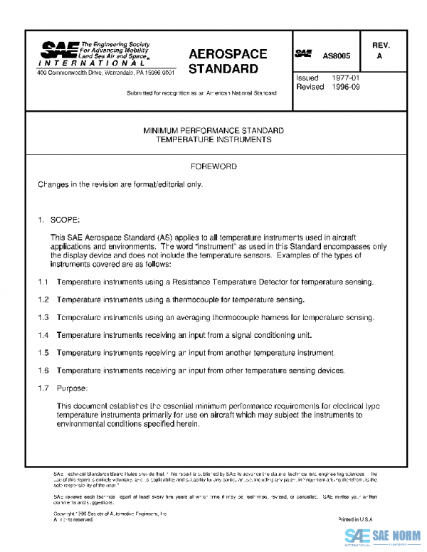 SAE AS8005A PDF SAE AS8005A PDF
