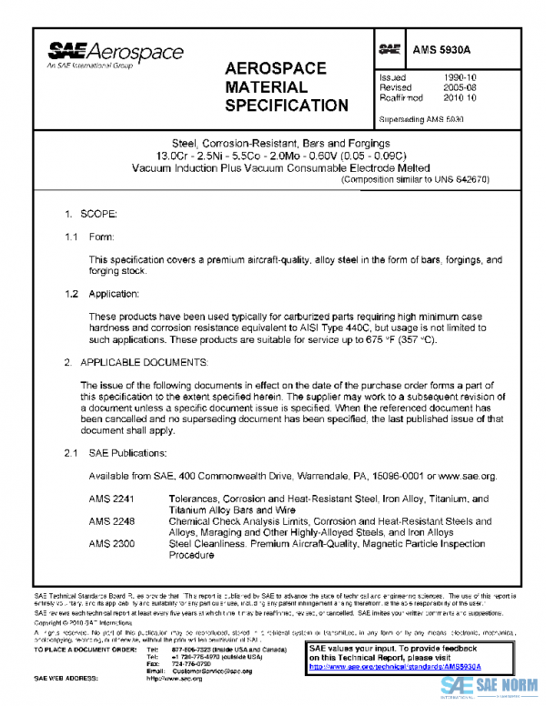 SAE AMS5930A PDF SAE AMS5930A PDF