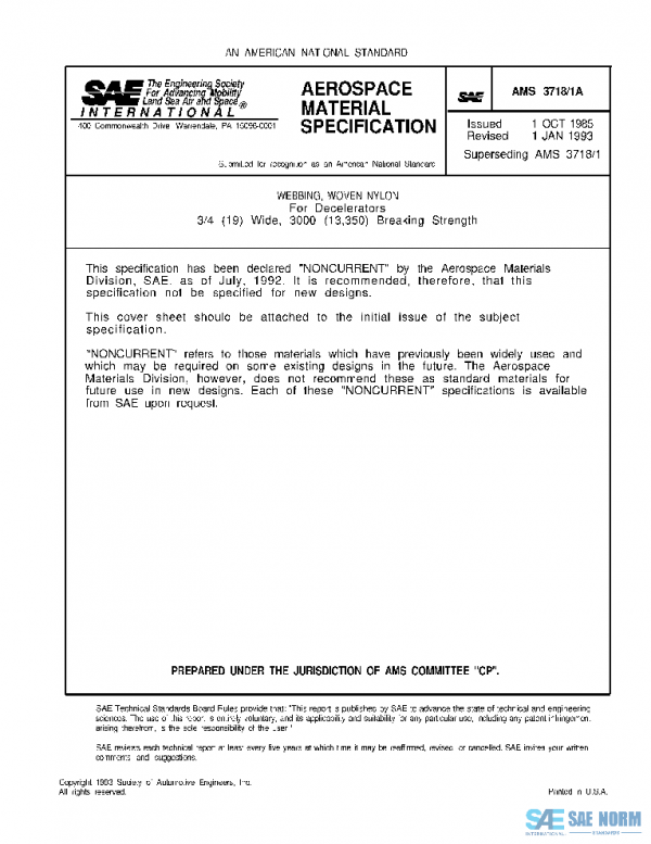 SAE AMS3718/1A PDF