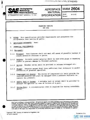 SAE MAM2604 PDF