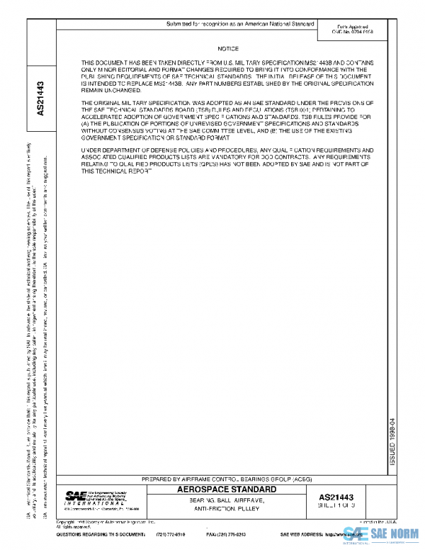 SAE AS21443 PDF