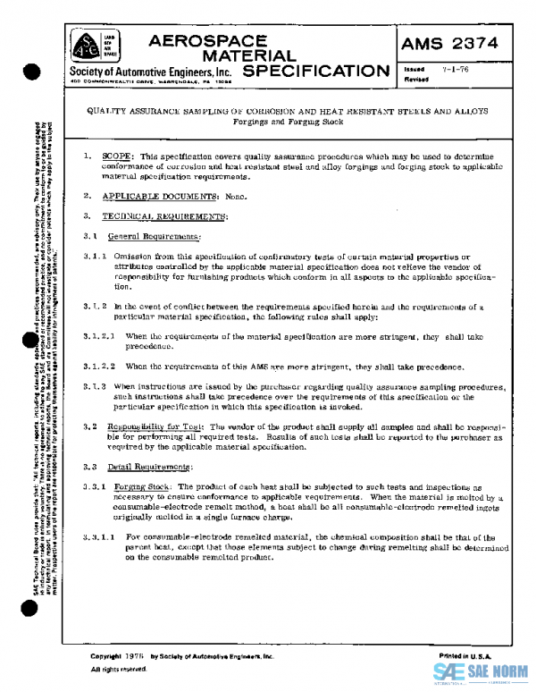 SAE AMS2374 PDF