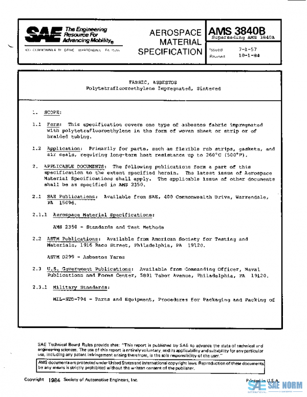 SAE AMS3840B PDF SAE AMS3840B PDF