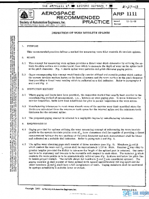 SAE ARP1111 PDF