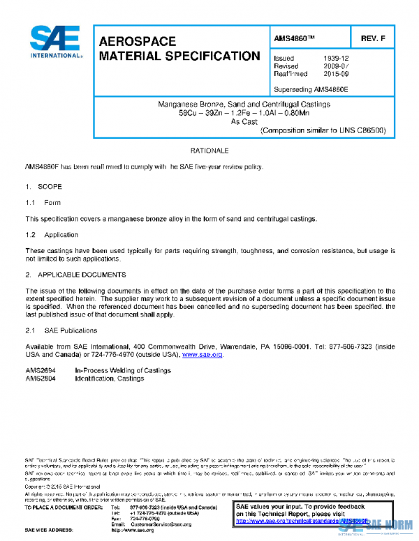 SAE AMS4860F PDF SAE AMS4860F PDF