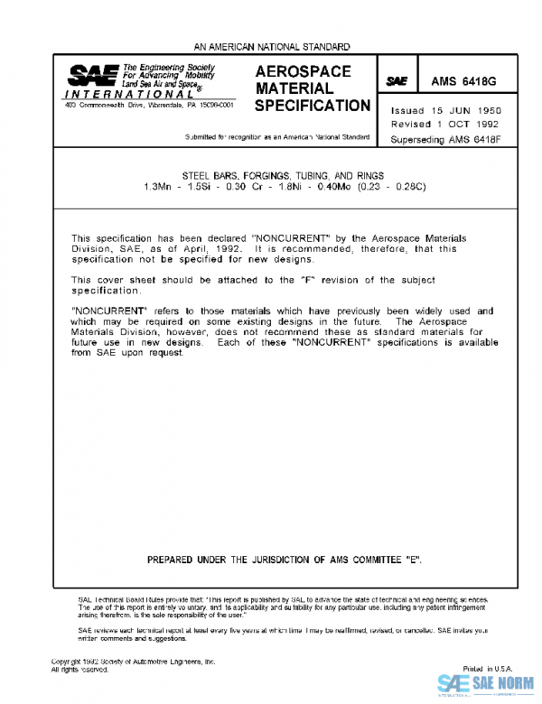 SAE AMS6418G PDF SAE AMS6418G PDF