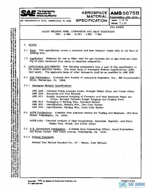 SAE AMS5675B PDF