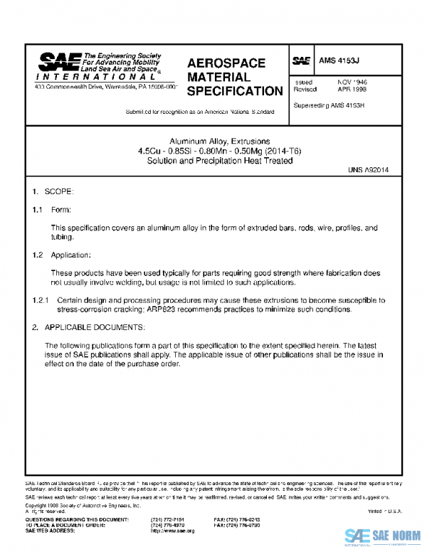 SAE AMS4153J PDF