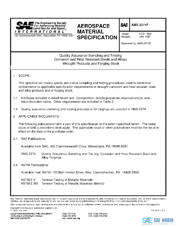 SAE AMS2371F PDF
