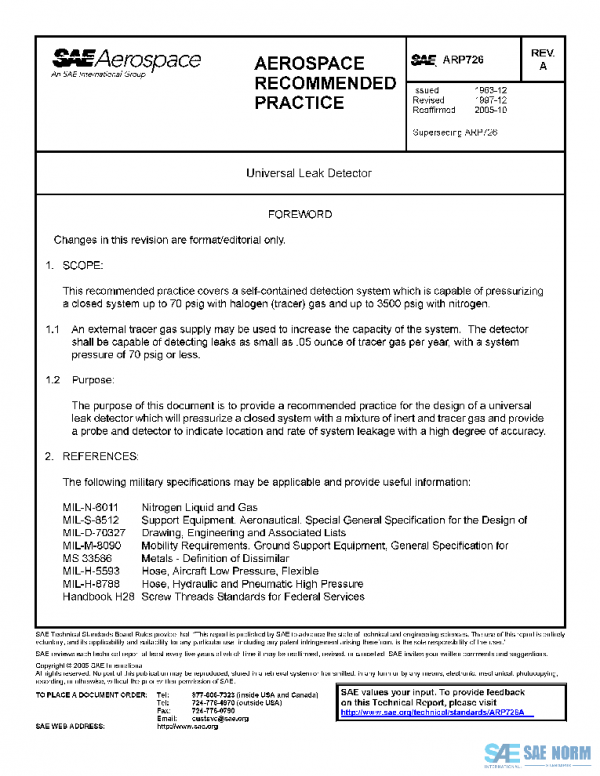 SAE ARP726A PDF