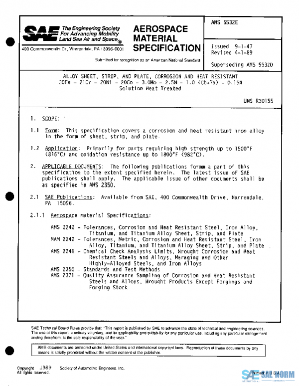 SAE AMS5532E PDF