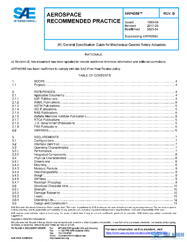 SAE ARP4058B PDF