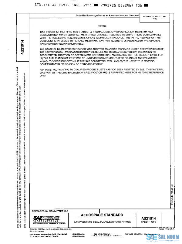 SAE AS21914 PDF