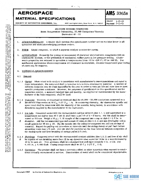 SAE AMS3365B PDF SAE AMS3365B PDF