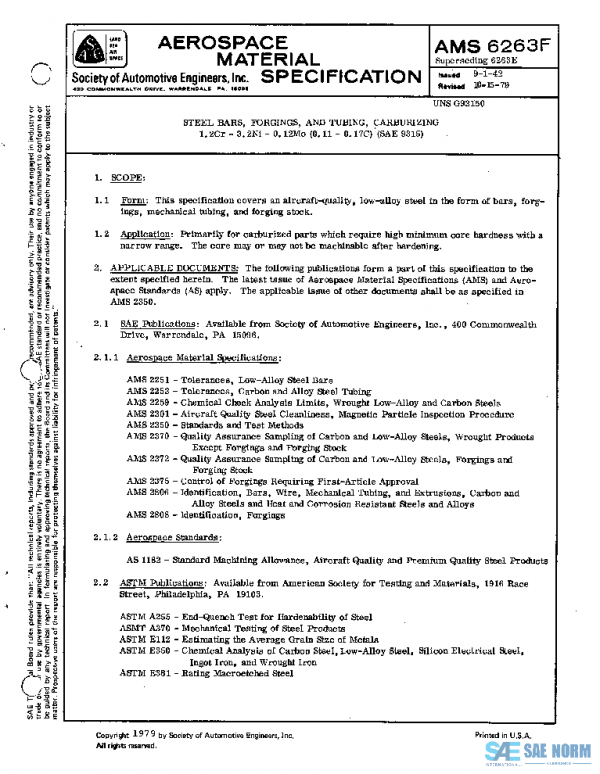 SAE AMS6263F PDF