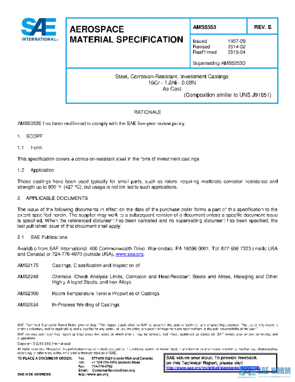 SAE AMS5353E PDF
