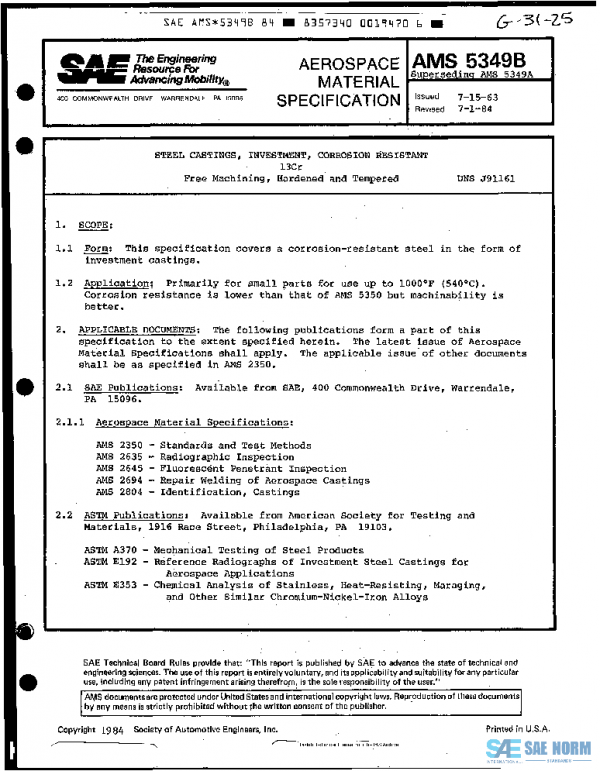 SAE AMS5349B PDF