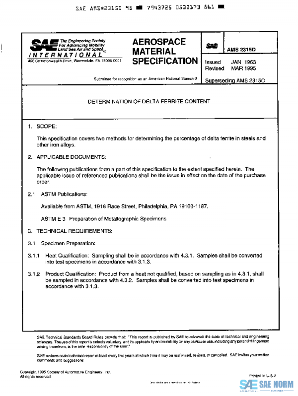 SAE AMS2315D PDF
