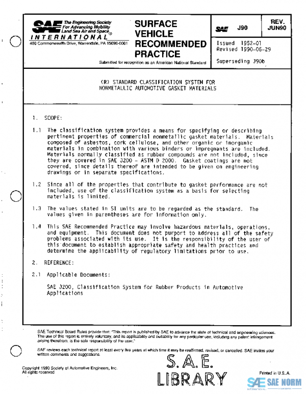 SAE J90_199006 PDF