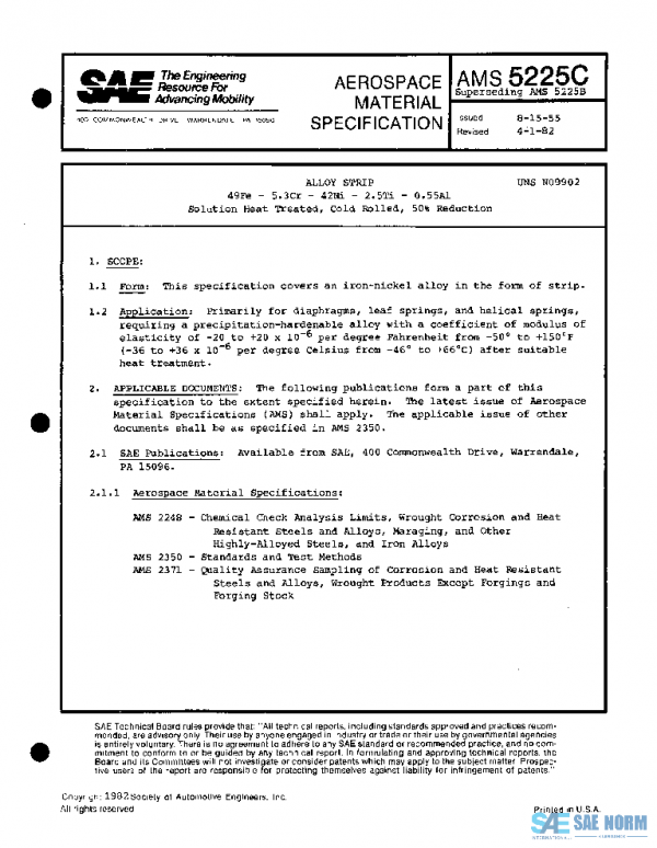 SAE AMS5225C PDF