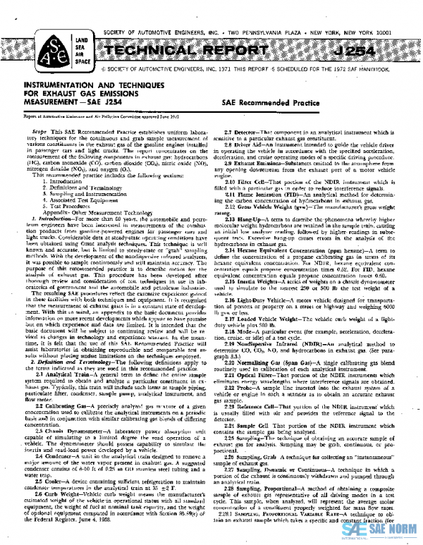 SAE J254_197106 PDF SAE J254_197106 PDF