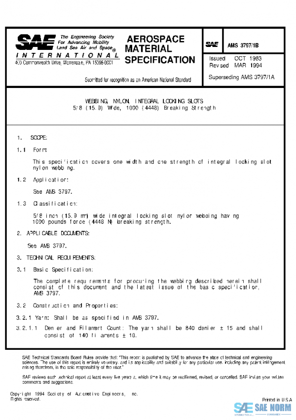 SAE AMS3797/1B PDF