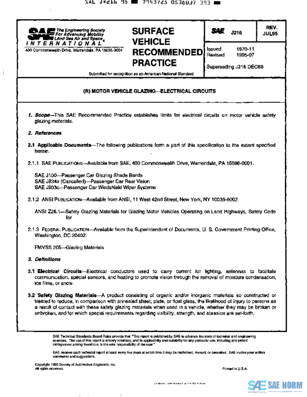 SAE J216_199507 PDF