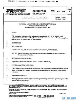 SAE AS7110/6A PDF
