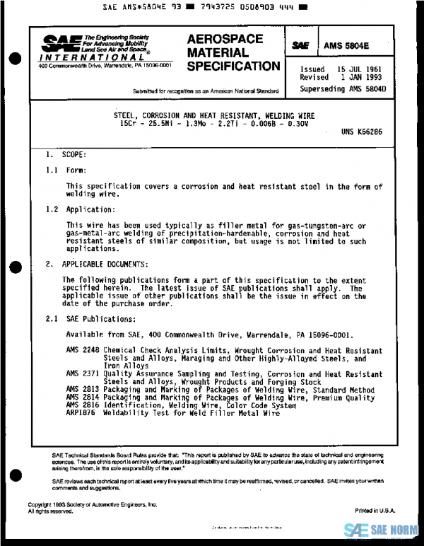 SAE AMS5804E PDF