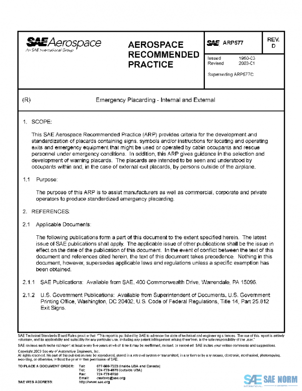 SAE ARP577D PDF